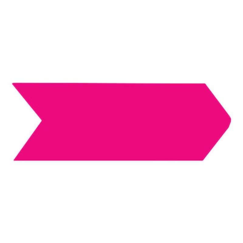 Inspection Arrows, Paper, 3/16"x1/4", 3" Core, 6.4mil, Fl. Pink, 5000/Roll